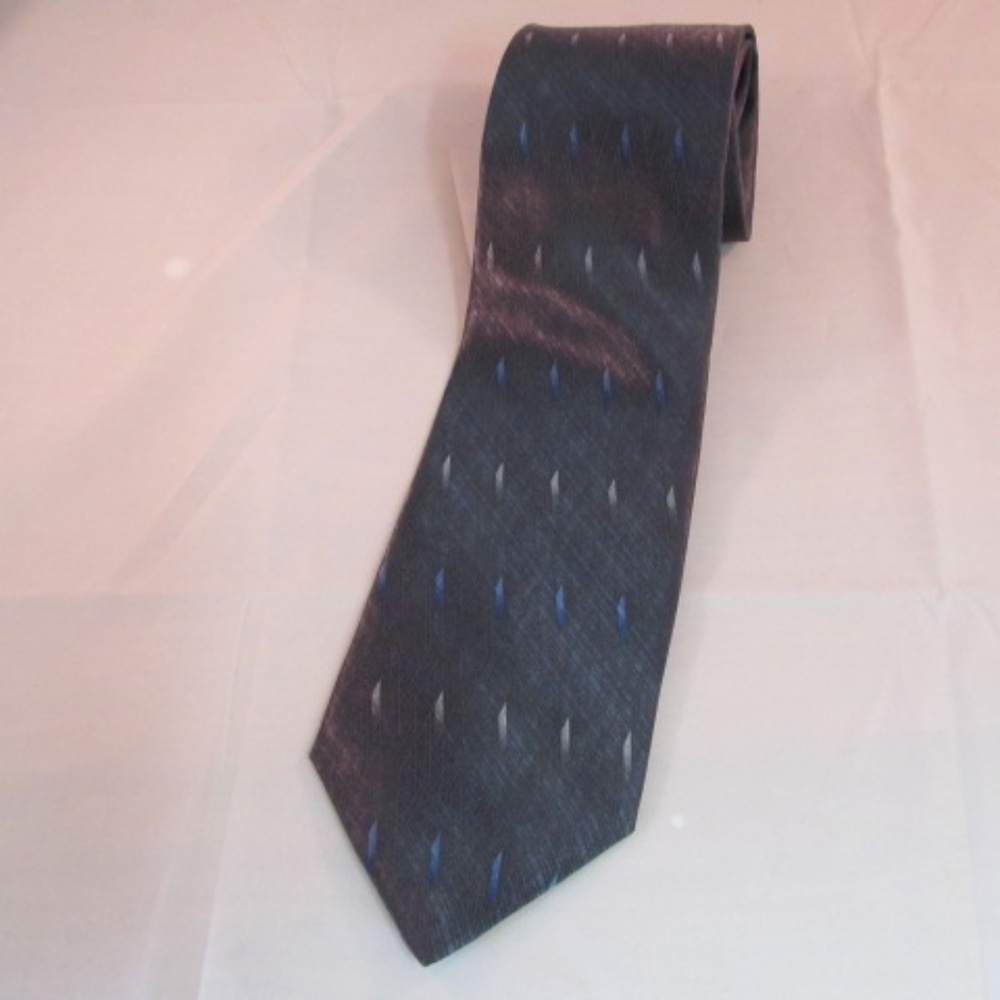 Puritan Men Necktie All Silk made in USA Navy Blue - Picture 1 of 5